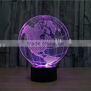 3D Lamp LED Night Light Colorful Atmosphere Lamp With USB Cable thumbnail-6