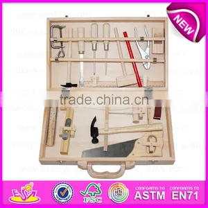 2015 Stock Interesting Kid Wooden Tool Box Toy,Funny Play Wooden Toy Tool Box Toy,Best Sale Wooden Workbench Tool Toy W03D021-A1 thumbnail-1