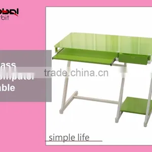 Movable Laptop Table Office Furniture Wooden Rolling Computer Desk thumbnail-6
