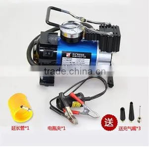 12V 150psi Metal Portable Mini Air Compressor With Flash Light thumbnail-2