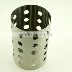 42126 Stainless Steel Chopstick Tube/ Kitchen Utensil Holder / Chopsticks Holder thumbnail-3