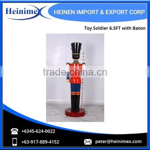 Toy Soldier 6.5ft With Baton - Traditional Christmas Decoration thumbnail-2