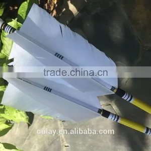 4*14cm Flu Flu Fletching Cresting Wood Arrows thumbnail-5