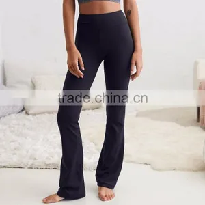 Yoga Pants Cotton Women Fashion Plain Dyed Wholesale Custom Jogging Pants 100% Cotton Loose Cotton Pants Women thumbnail-2