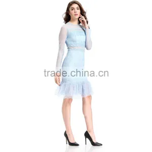 Domin Fashion Latest Lace Dress Designs for Ladies thumbnail-4