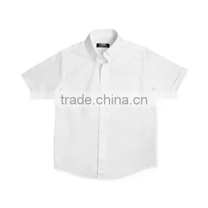 Boys' Uniform Regular Fit Short-Sleeved Oxford Shirt thumbnail-1