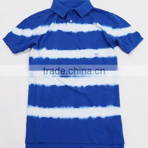 Custom Two Color Polo Shirt Tie Dye Shirt for Men thumbnail-2