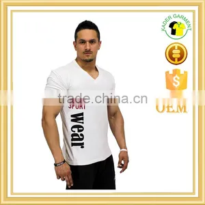 Workout t Shirt for Man,Gym Fitness 95% Cotton 5% Elastane T Shirt thumbnail-1