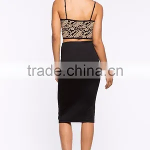 Elasticized Waist Bodycon Fit Pencil Skirt Ladies Office Skirt Wholesale thumbnail-5