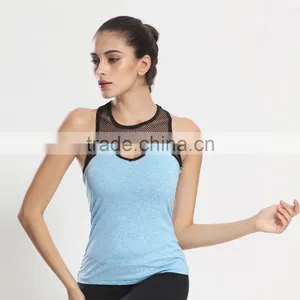 Hot Sale Bodybuilding Training Singlet Tank Top Fitness Women Sport Crop Tops thumbnail-3