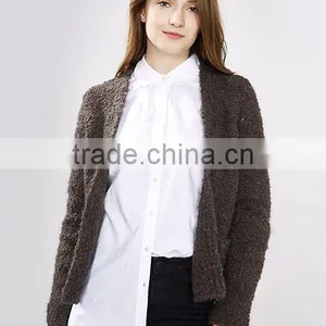 2017 Latest European Style Ladies Handmade Knitting Sweater Cardigan for Wholesale thumbnail-3