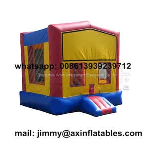 4x4M Or Customized Removable Banner Outdoor Kids Commercial PVC Inflatable Moonwalk For Rental thumbnail-1