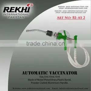 Pakistan Metal Syringe Luer Lock,Metal Vaccinator Luer Lock,jeringa de Vacunacion de Metal,veterinary Instruments thumbnail-2