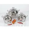 YUZE Stock Pot - Apple Shape -stainless Steel thumbnail-1