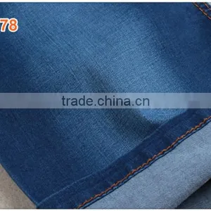 Dark Blue Big Stretch Denim Fabric for Woman Jean thumbnail-3