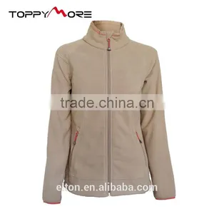 BSCI Factory Contrast Color Women's Polar Fleece Jacket Outdoor Wear thumbnail-1