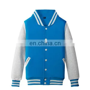 Custom Wholesale Unisex Baseball Fleece Jacket thumbnail-1