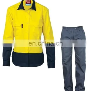 Womens Safety Track Suits Workwear Safety Reflective Shirts and Pants Design for Work Clothes thumbnail-2
