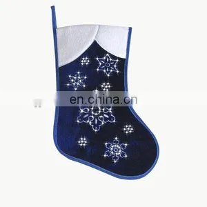 Jacquard Christmas Stocking With Fiber Optic Handmade Stocking thumbnail-4