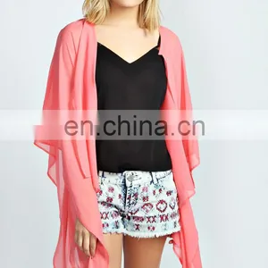 India Sheer Kimono Casual Jacket/Women Casual Jacket/clothing Supplier China/wholesale Apparel Model Cp-351 thumbnail-1