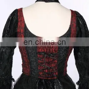 Gothic Princess Dress With Attached Laced Choker thumbnail-4