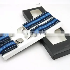 Yiwu Wholesale Fashion X Shape Jacquard Braces Suspenders for Men Custom Suspenders Men's Suspenders thumbnail-1