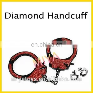 High Quality Fur Handcuffs With Diamond thumbnail-1