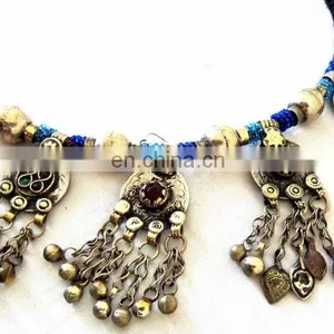 -Vintage Gypsy Kuchi Jewlery-Boho Hippie Afghani Vintage Necklace thumbnail-4