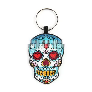 New Arrival Custom Made Skull Embroidered Patch thumbnail-2