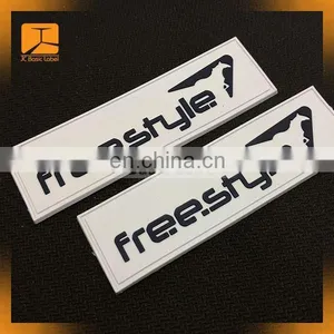 Small Mini Custom Embossed 3D Rubber Badge Silicon Patch for Shoes thumbnail-1