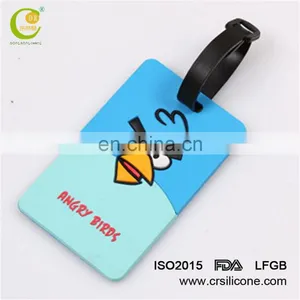 Silicone Luggage Tag Customized/ Aeroplane Flag Rubber Luggage Tag thumbnail-2