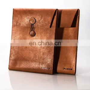 Manufacture High Quality Organizer Cheap Leather Cover File Certificate Holder thumbnail-3