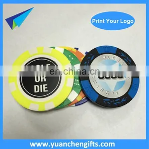 Bulk Sale Plastic ABS Casino Chips / Poker Chips With Different Color thumbnail-1