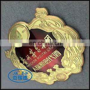 Cheap Customized Private Famous 3d Clear Metal Wine Label With Sticker thumbnail-2