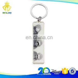 Custom Monkey Metal Keychain With Offset Printing thumbnail-1
