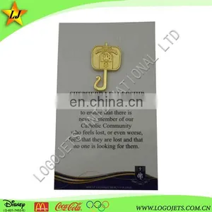 High Quality Custom or With Your Own Design Hard Enamel Metal Lapel Pin Badge thumbnail-5