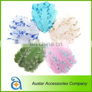 Various Colors Curled Goose Feather Pads For Hairband,Nagoire Feather Pads for Baby DIY Headband thumbnail-1