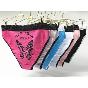 Yun Meng Ni Sexy Underwear Soft Lace Waist Belt Girls Briefs Back Butterfly Print Cotton Panties thumbnail-1