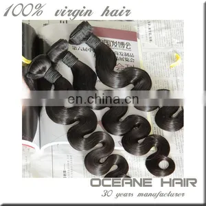 100 Grams Free Shipping Full Cuticle no Acid and Tangle Hair Extensions Saga Remy Hair Extensions thumbnail-1