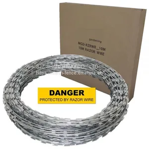 Hot Dipped Galvanized Razor Barbed Wire Security Fence Wire thumbnail-2