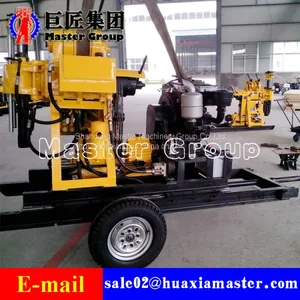 XYX-200 Wheeled Hydraulic Rotary Drilling Rig Core Drilling Rig Machine for Sale thumbnail-3