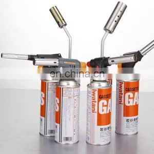 Micro Flame Mini Gas Cutting Butane Propane Piezo Ignition Blow Camping Welding Gas Torch thumbnail-5