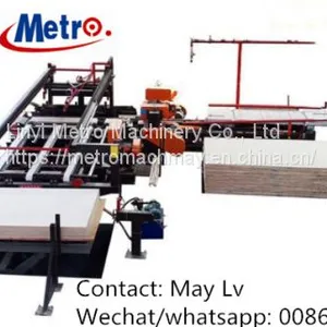 Automatic Woodworking Plywood Panel Adjustable Edge Trimming Cutting Saw thumbnail-4