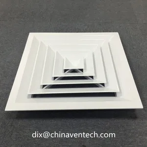 Aluminum Air Terminals Square Ceiling Back X Structure Air Diffuser thumbnail-4