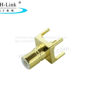 RF Straight Coaxial SMB Male Connector, PCB Connector,gold Plating thumbnail-1