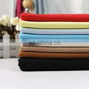 350GSM Polyester Spandex Suede Fabric Brushed Suede Knitted Weave Fabric for Sofa or Coat Fabric thumbnail-1