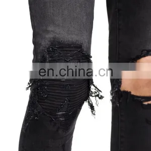 DiZNEW Oem Ripped Distressed High Quality Slim Fitting Man Jeans thumbnail-5