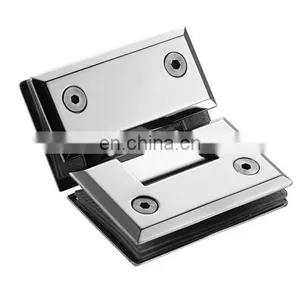 Stainless Steel Glass to Glass 130 Degree Shower Hinge for Glass Door thumbnail-2
