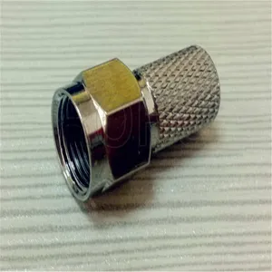 Straight RG6 Compression RF Coaxial F Connectors for Coaxial Cable thumbnail-4