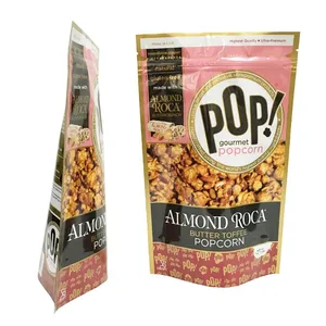 Stand up Foil Zip Top Custom Printed Biodegradable Food Grade Mylar Bag thumbnail-1